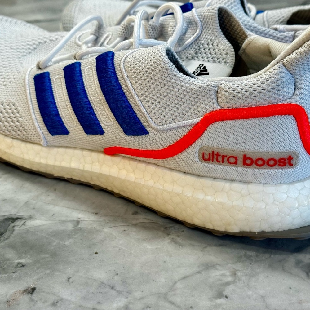 RARE Adidas UltraBoost 1.0 LCFP Shoes White Bright Royal Primeknit Men's Sz 12
